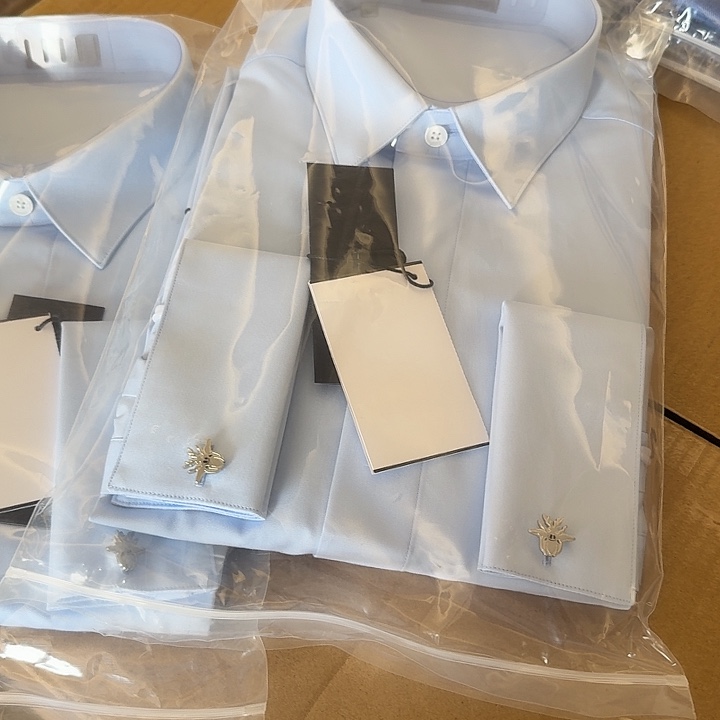 袖口衬衫 蜜蜂M号，兰