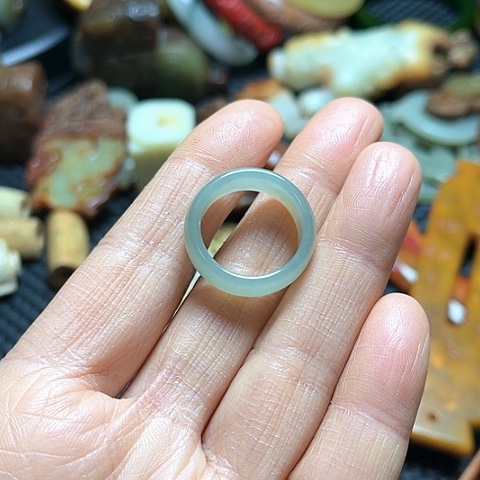 白玉菩提吊坠摆件