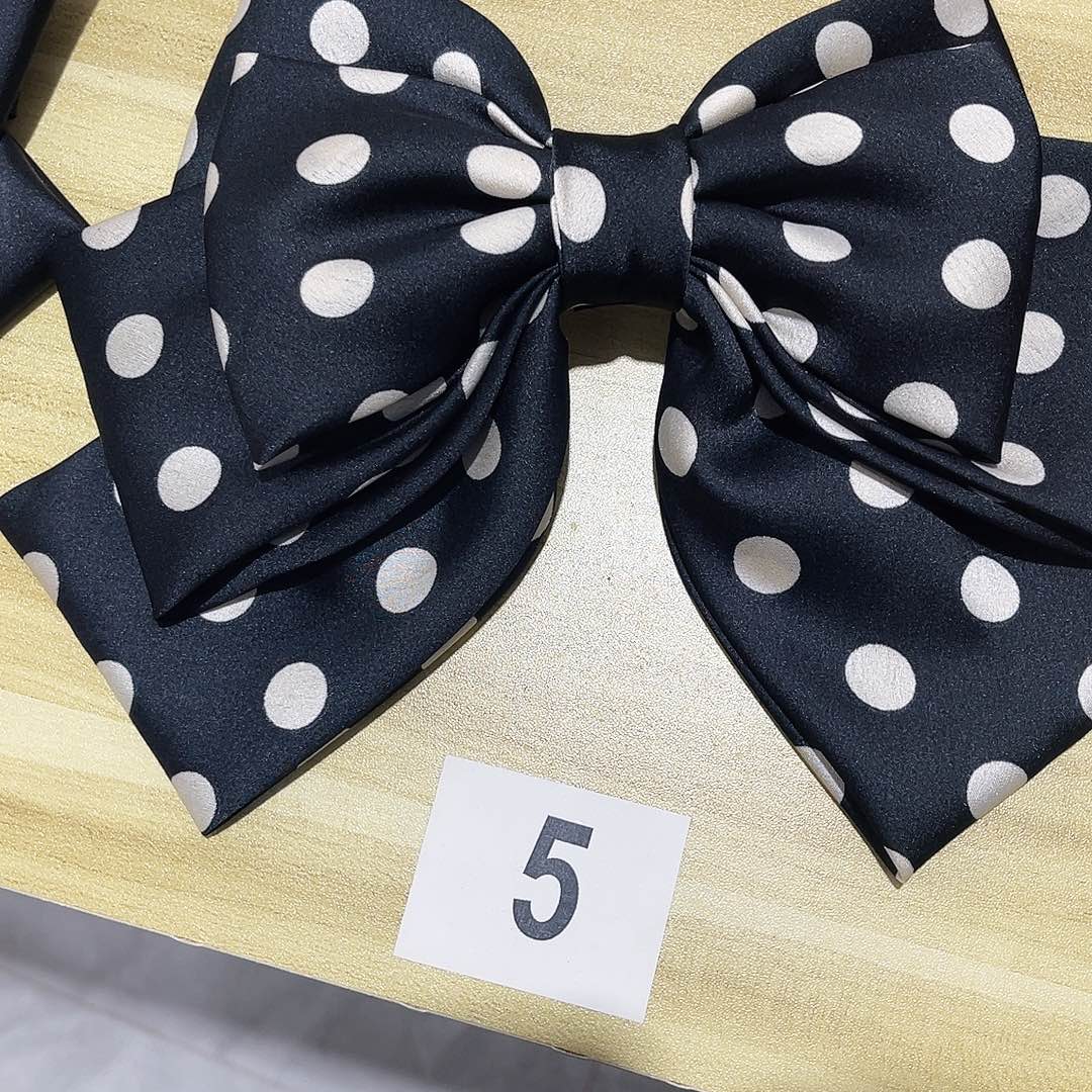 皮质铁合金蝴蝶结发夹