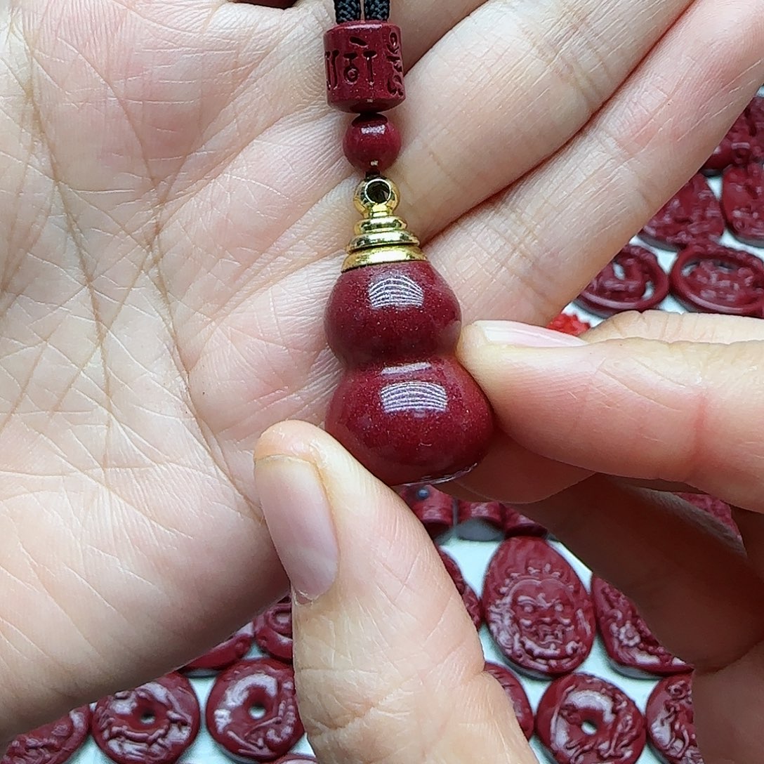 天然辰砂高含量紫金砂葫芦