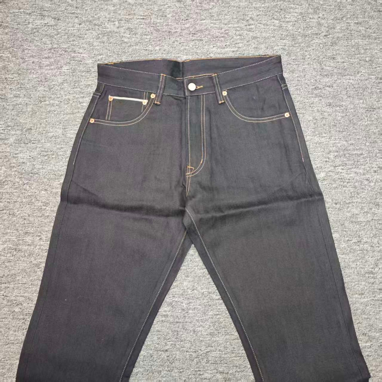 双R清仓，男款原牛刺耳边无弹力牛仔裤