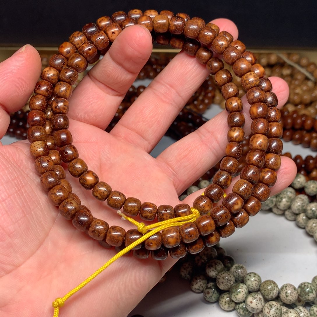 吊坠星月菩提陈化料87老型深橘红全品