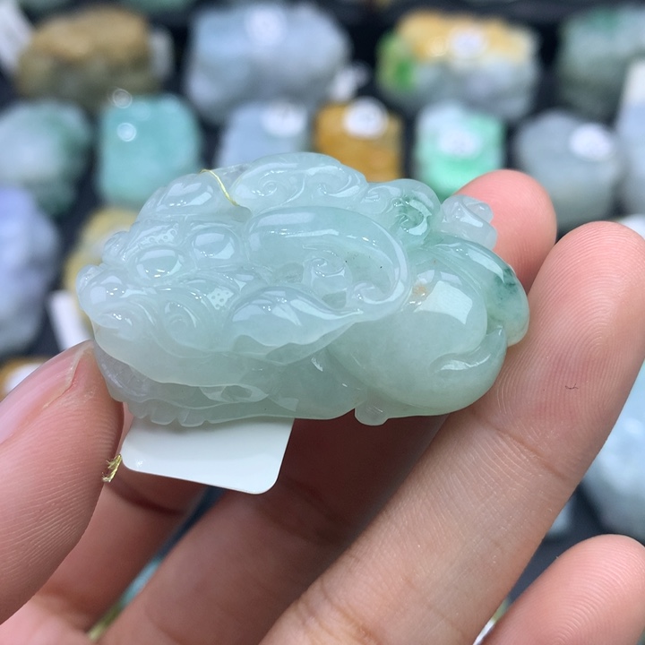 翡翠颈饰未镶嵌天然缅甸翡翠