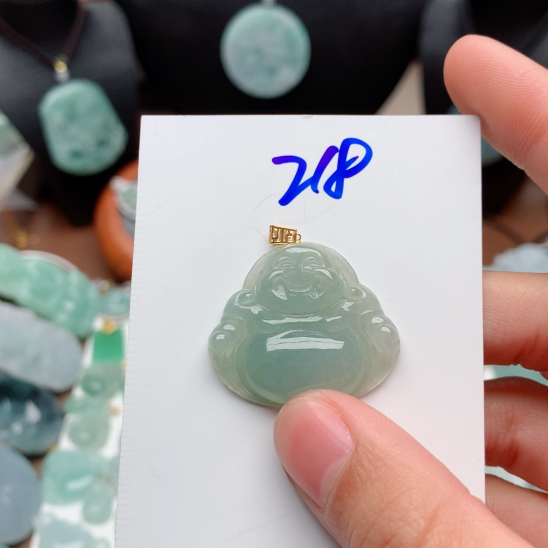 翡翠颈饰18K金镶嵌✨****✨吊坠