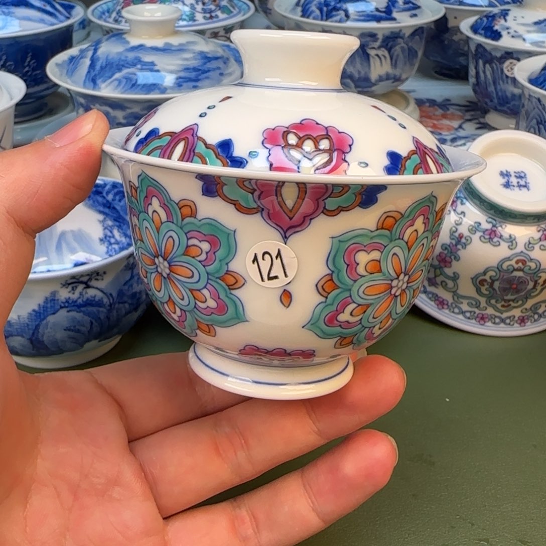 彦祖纯手工手绘茶具121