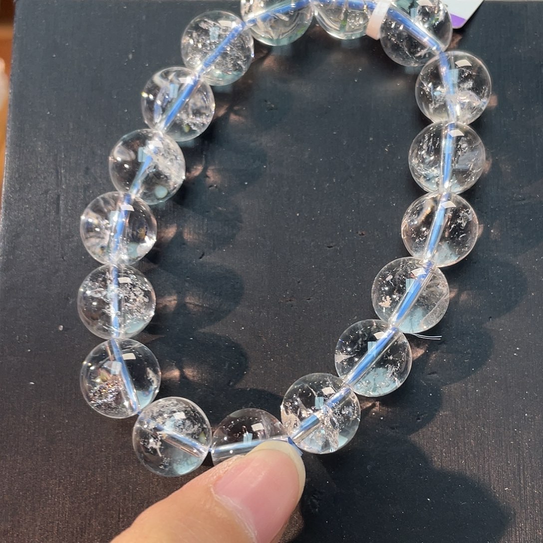 水晶未镶嵌手链白阿塞手串bs502 101号