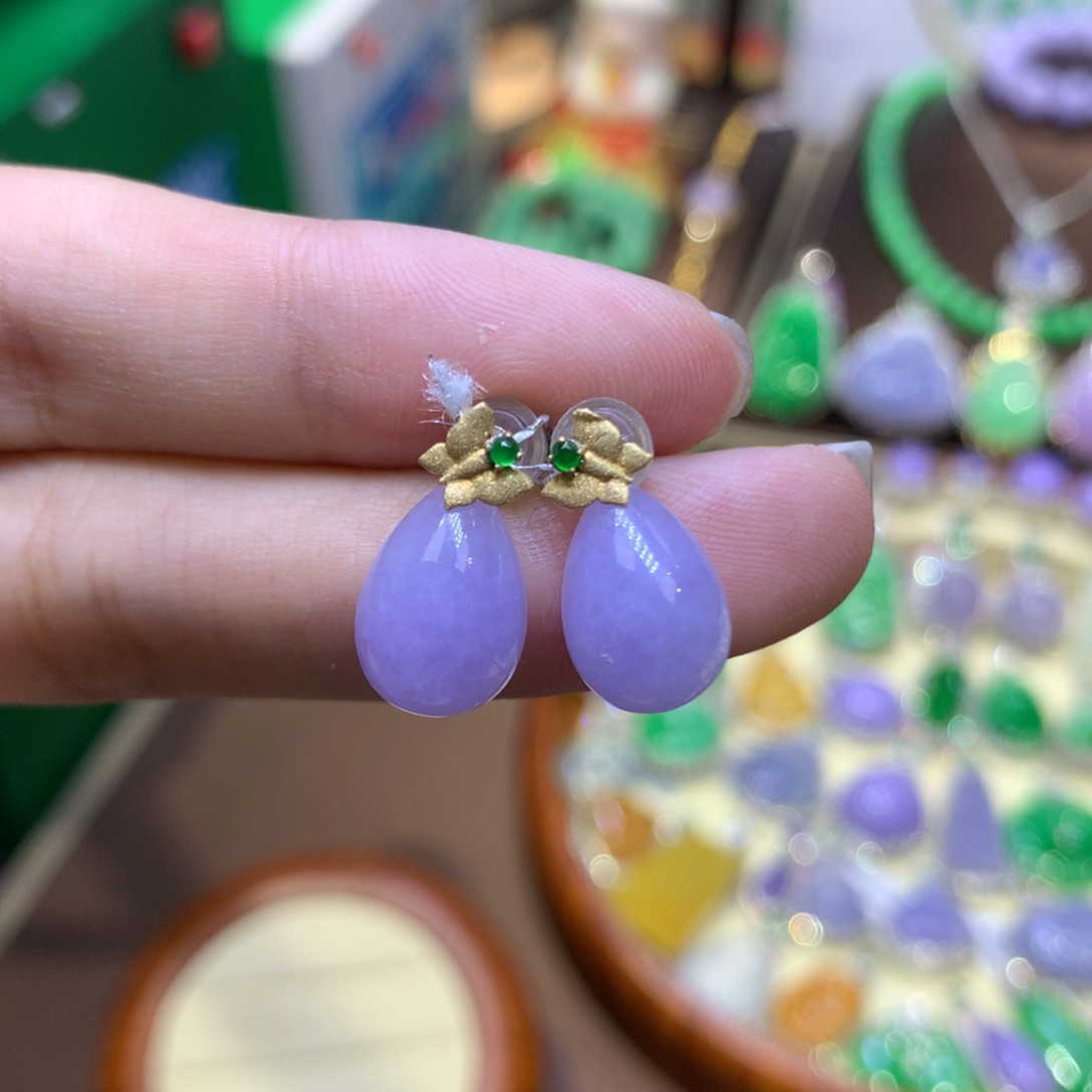 【闪购商品】翡翠18K金镶嵌颈饰翡翠