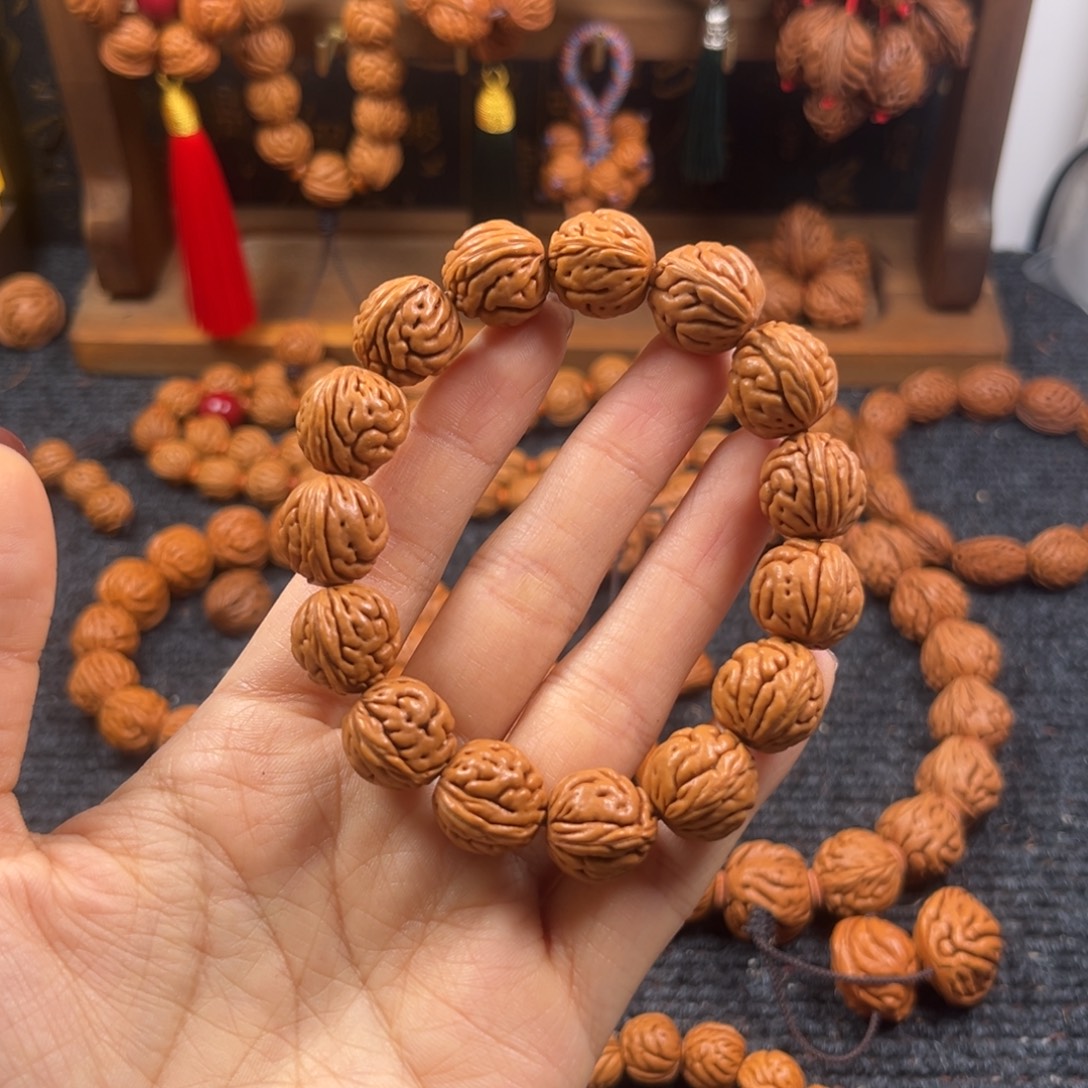 福***量桃核吊坠桃枭手串L9