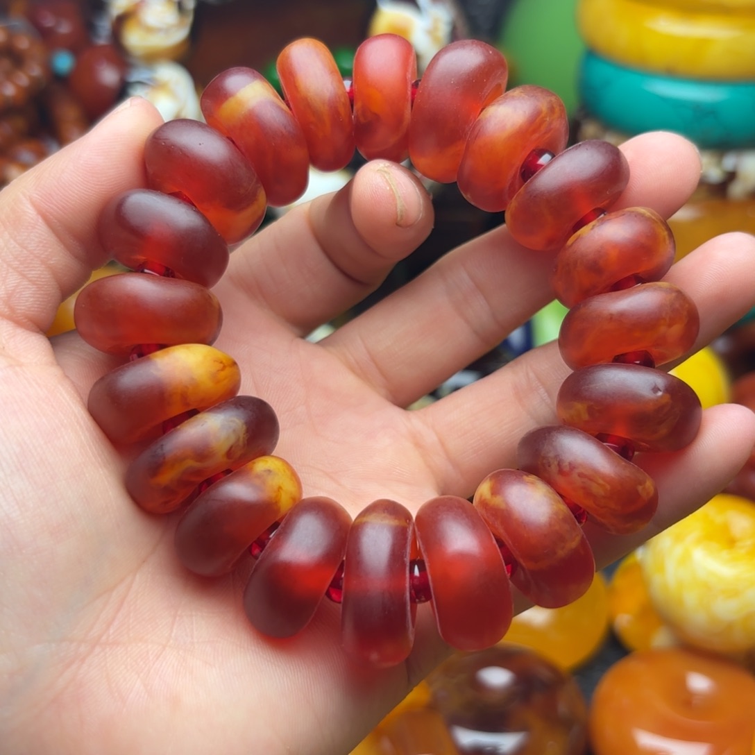 未镶嵌琥珀手链蜜蜡