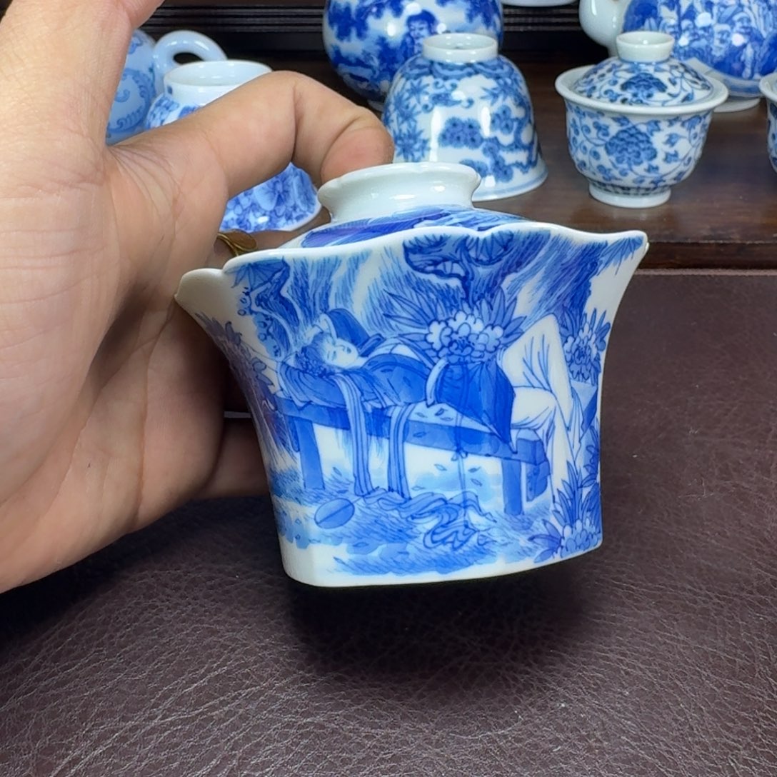 千***然瓷片当代景德镇陶瓷手绘茶具