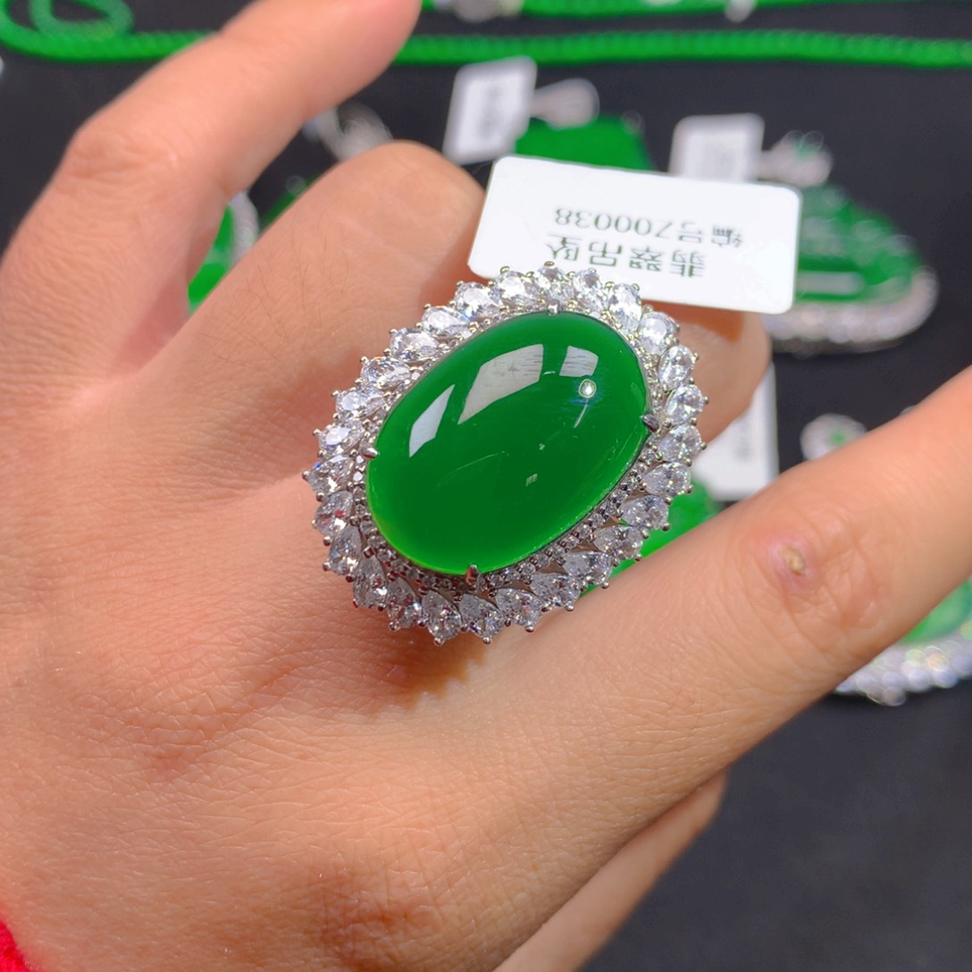 翡翠颈饰银S925镶嵌1111111111111