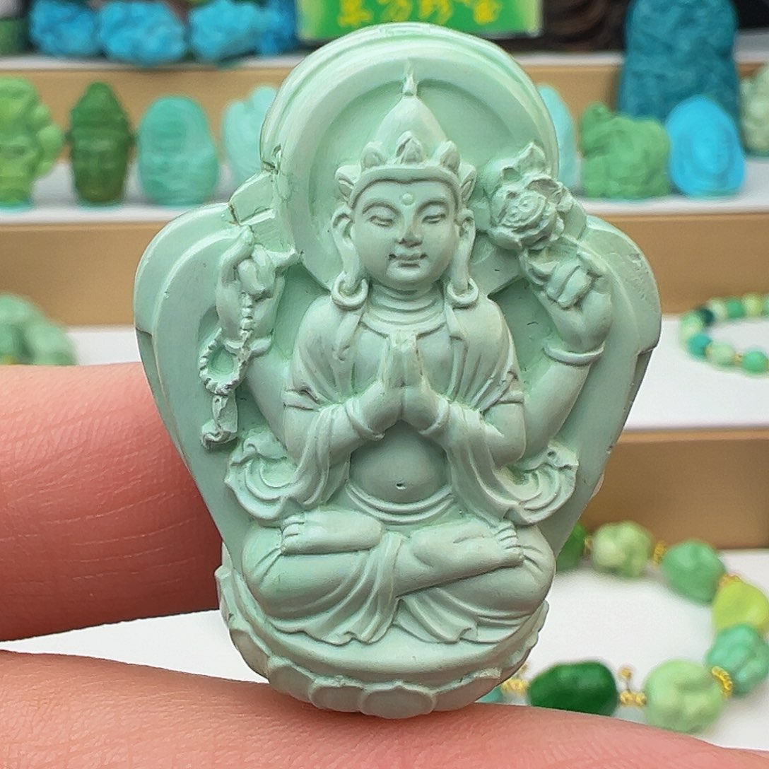 未镶嵌绿松石项链