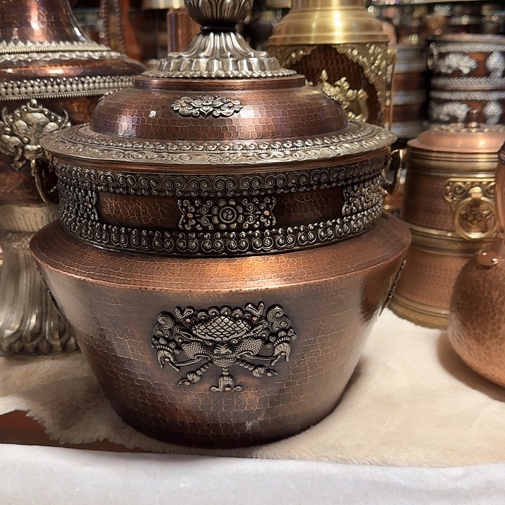 塑料纯铜藏巴盒家用