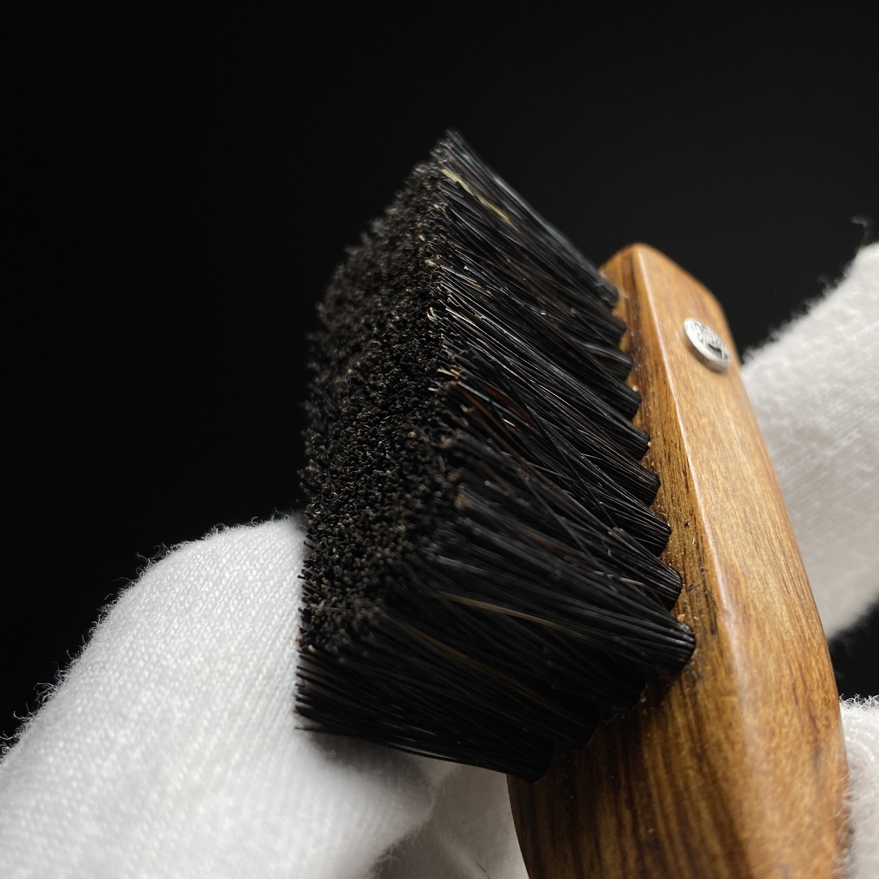 雨墨臻至檀香木柄免洗马鬃刷六排毛长18mm