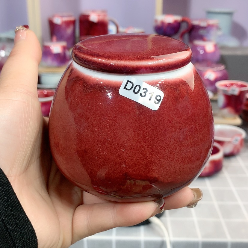 【闪购商品】刘**-钧瓷主人杯摆件工艺品