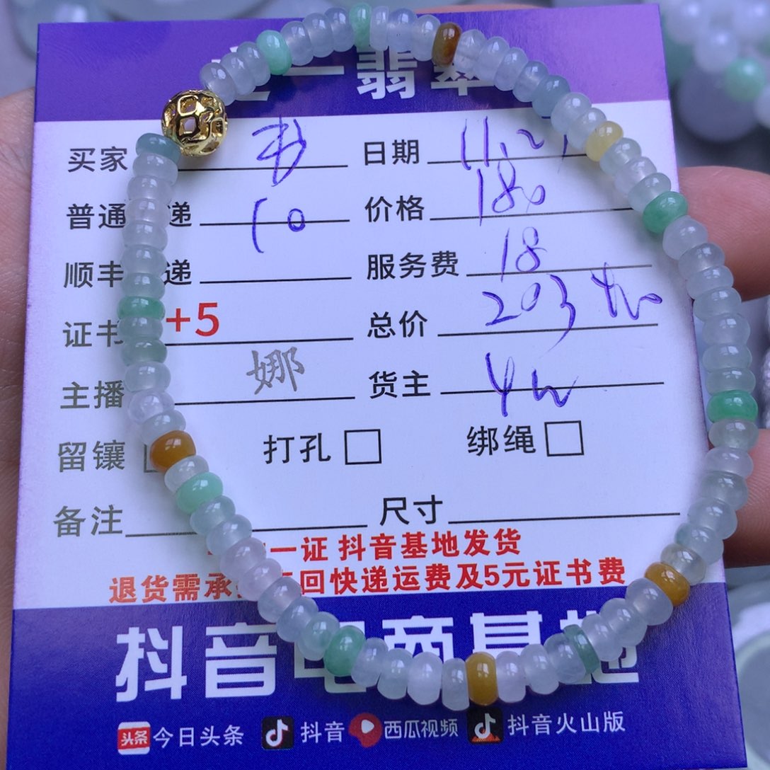 颈饰未镶嵌翡翠书*