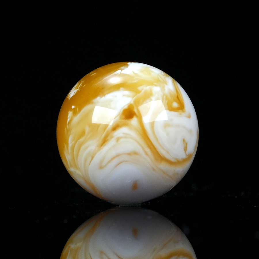 胡玩珠宝金瓷白溶洞蜜蜡圆珠天然原矿俄料乌料天然琥珀蜜蜡沁色白