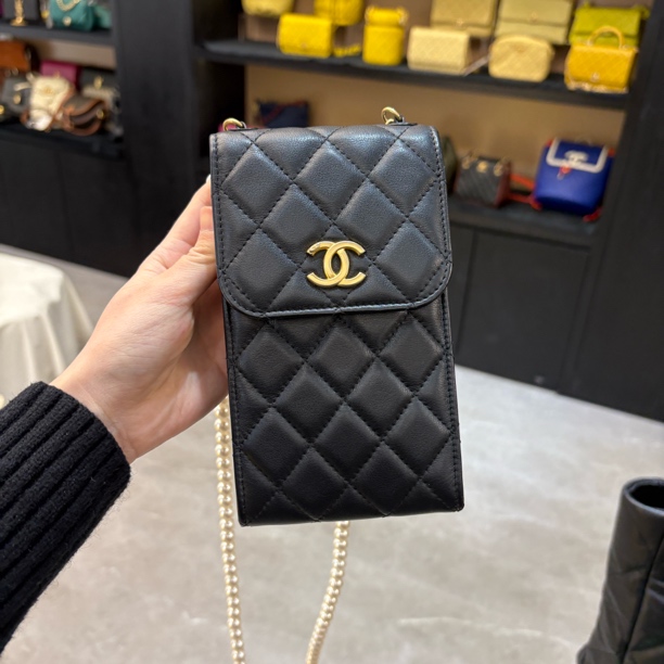 95新 Chanel/香奈儿 98新 奢总管 双12/珍珠手机包