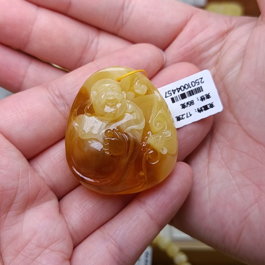 蜜蜡吊坠(不含链)未镶嵌佛公