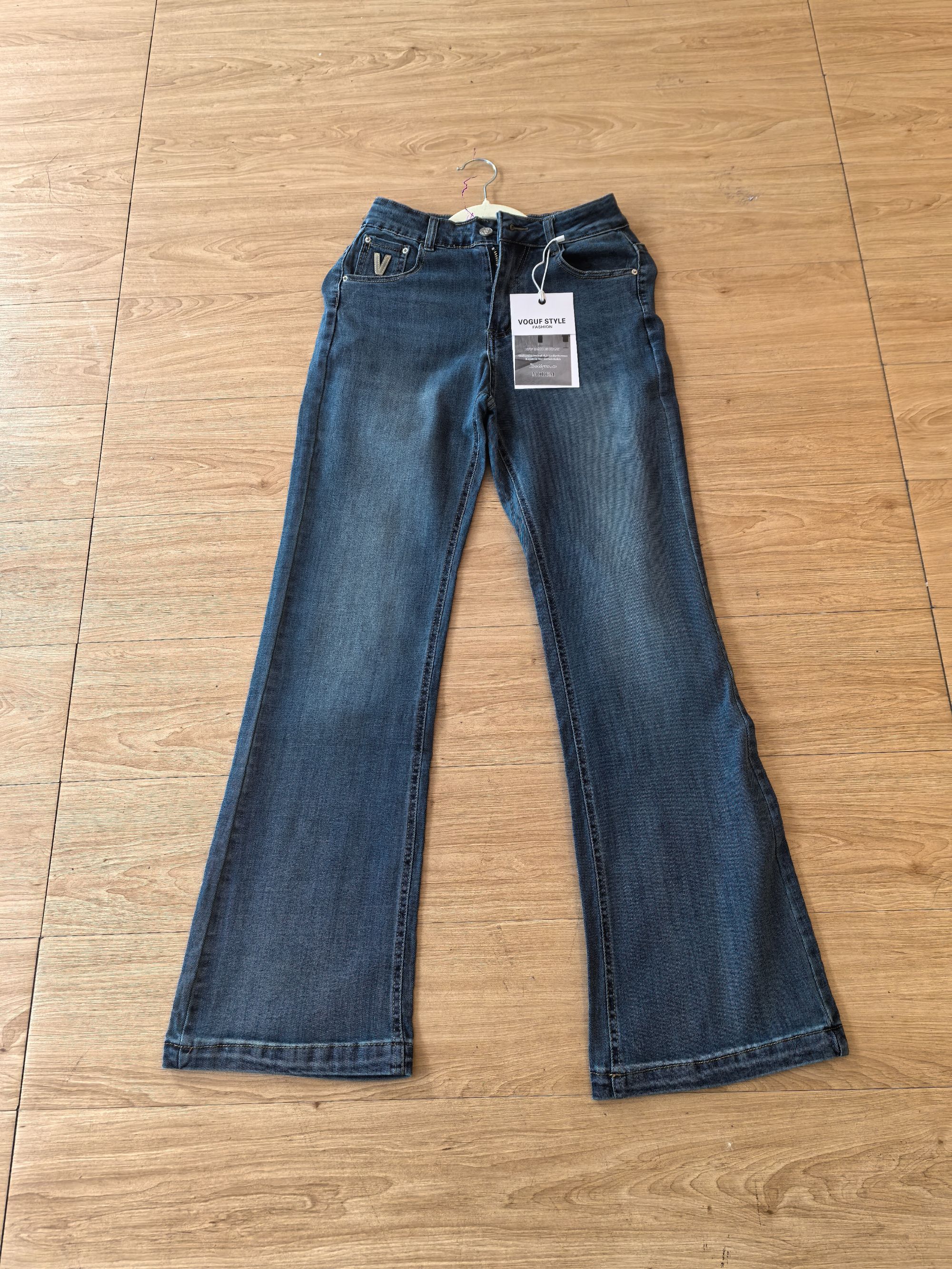 〖蕙子严选〗MB 2503-1新款时尚牛仔喇叭裤