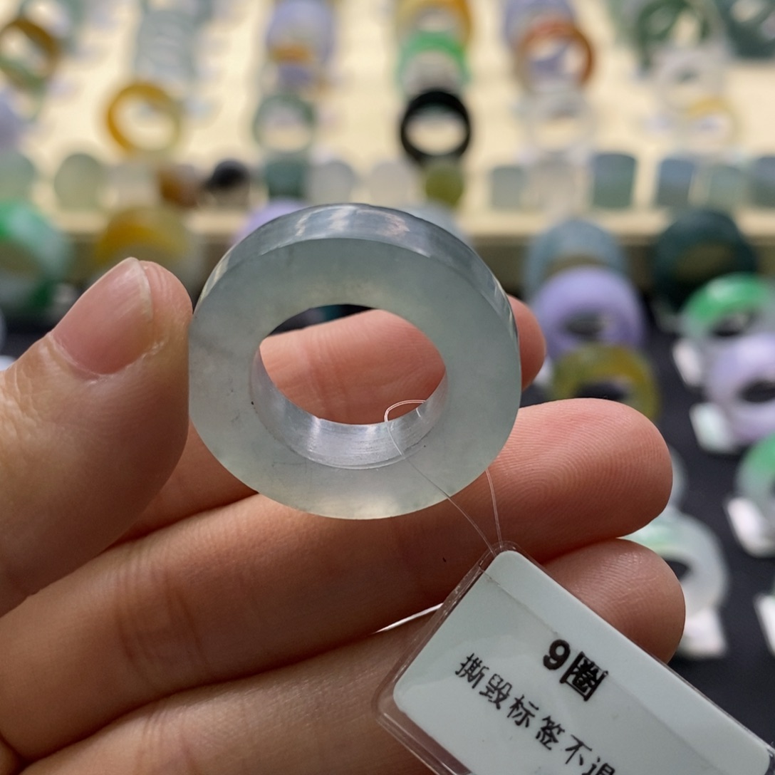 定制翡翠未镶嵌圈口9-15