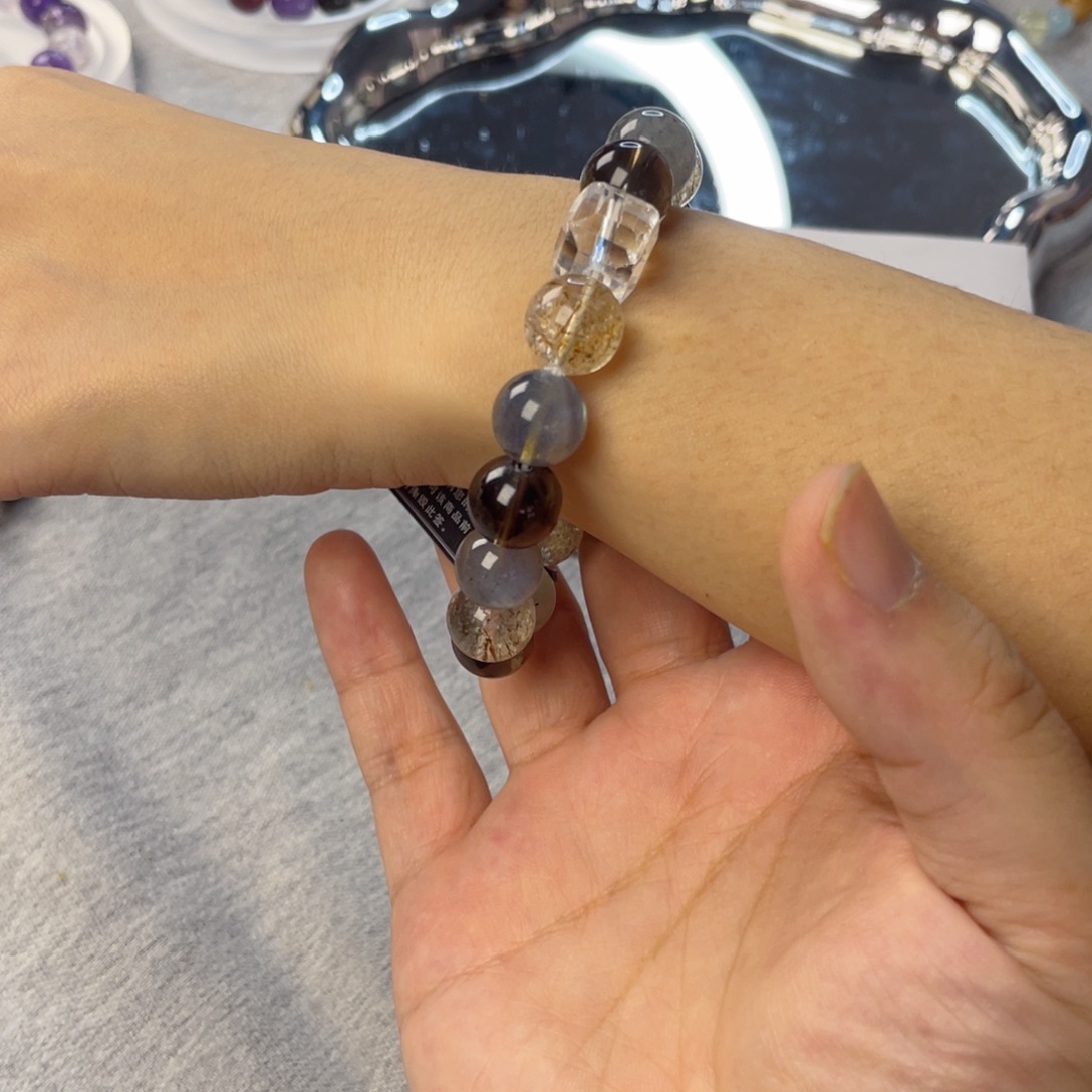 银S925镶嵌水晶手链