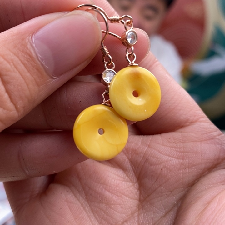 蜜蜡珠宝奇石银S925镶嵌