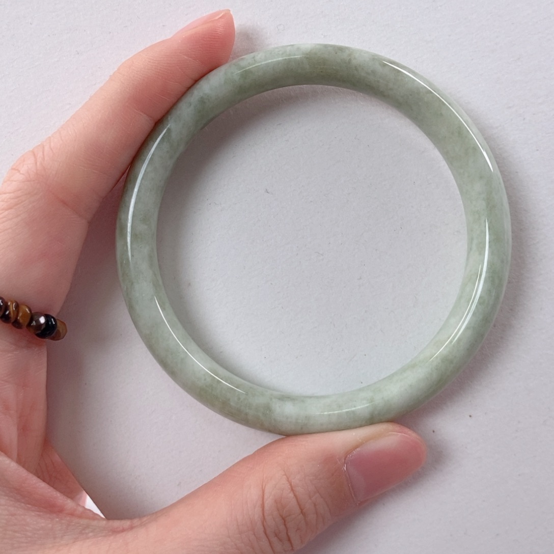 蓝田玉（蛇纹石化大理石玉）手镯未镶嵌s**i