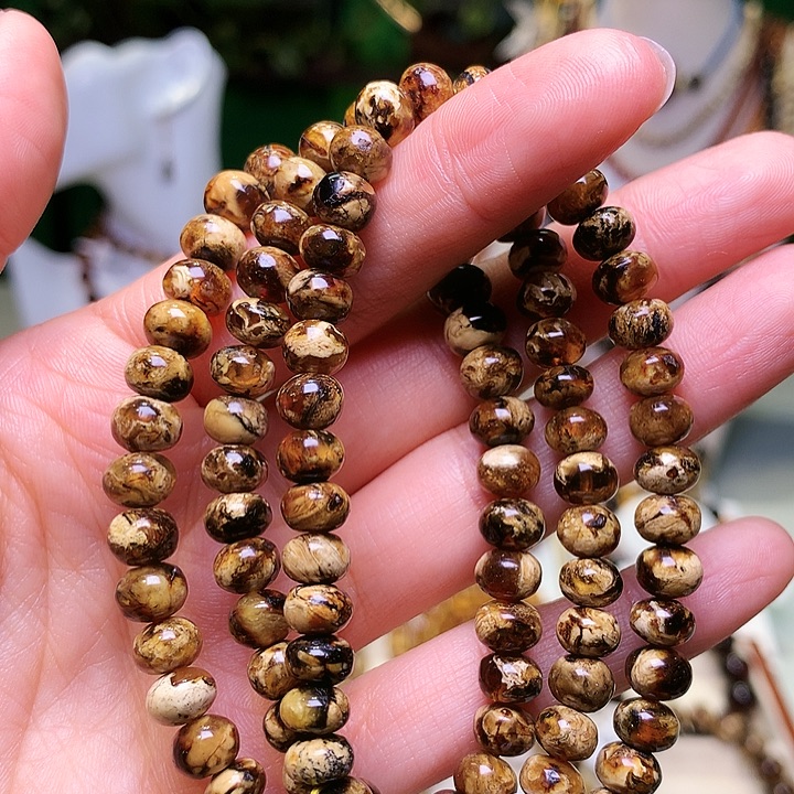 琥珀未镶嵌裸石抚顺琥珀7/花珀YD6