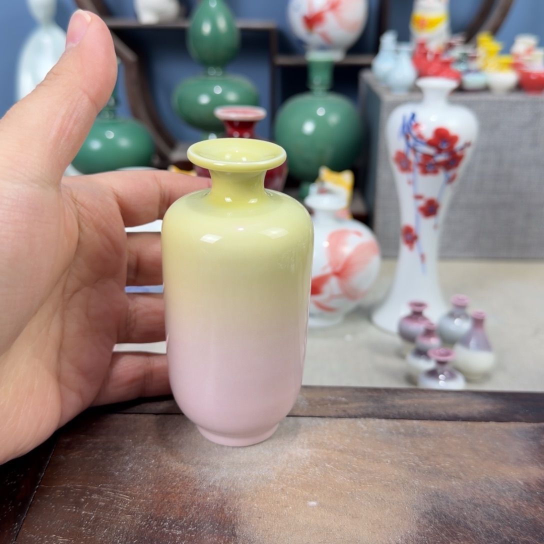 陶瓷手工小花器摆件