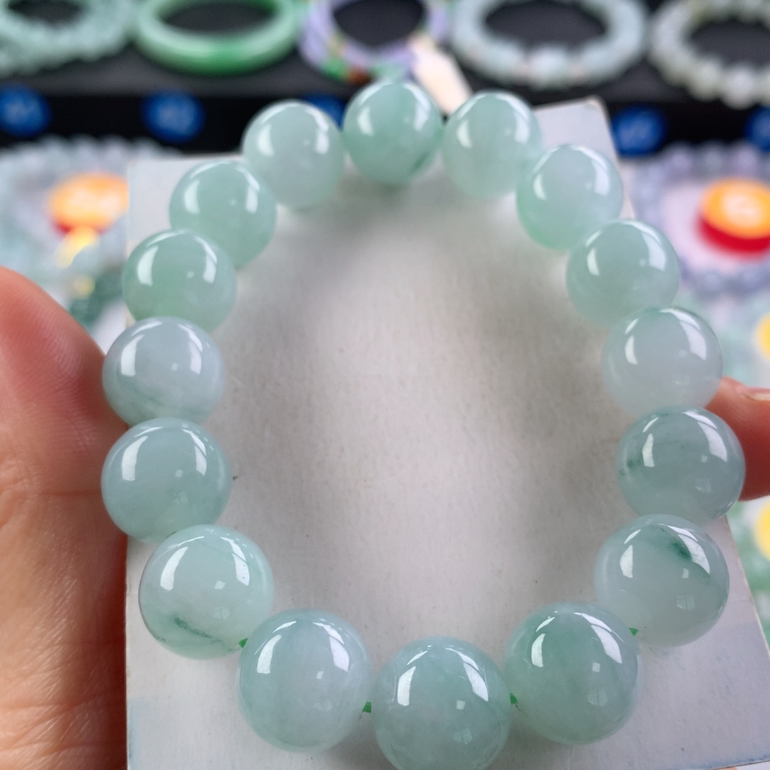 翡翠未镶嵌手链卡12.8