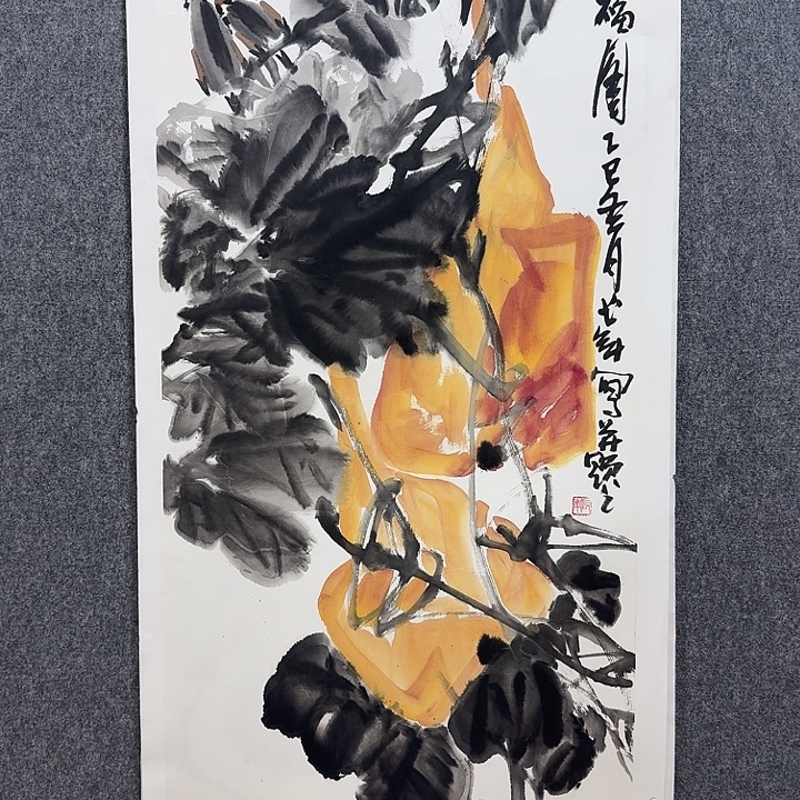 国画靳长年老师手绘作品
