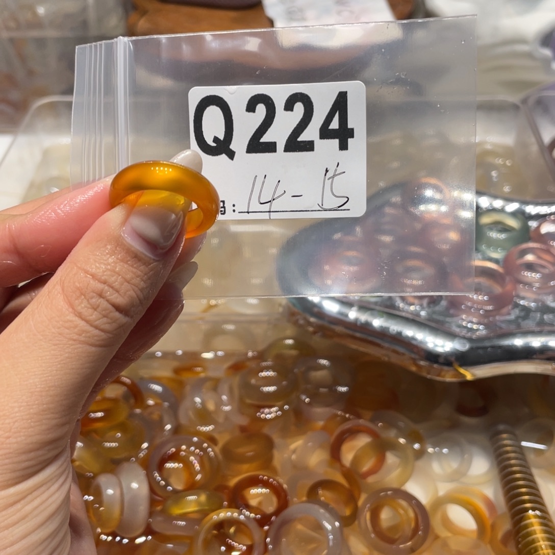 玛瑙/玉髓未镶嵌戒指224