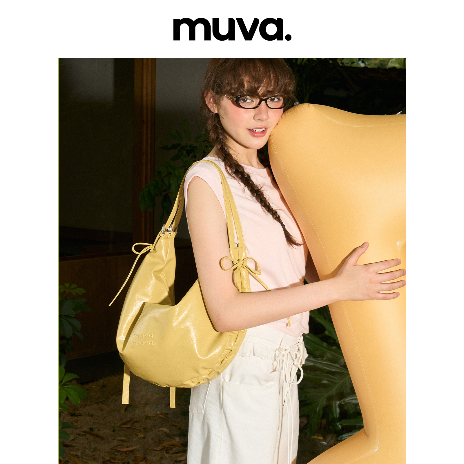 MUVA大大斜挎包女大容量通勤饺子包轻便大包原创设计小众5.1新品