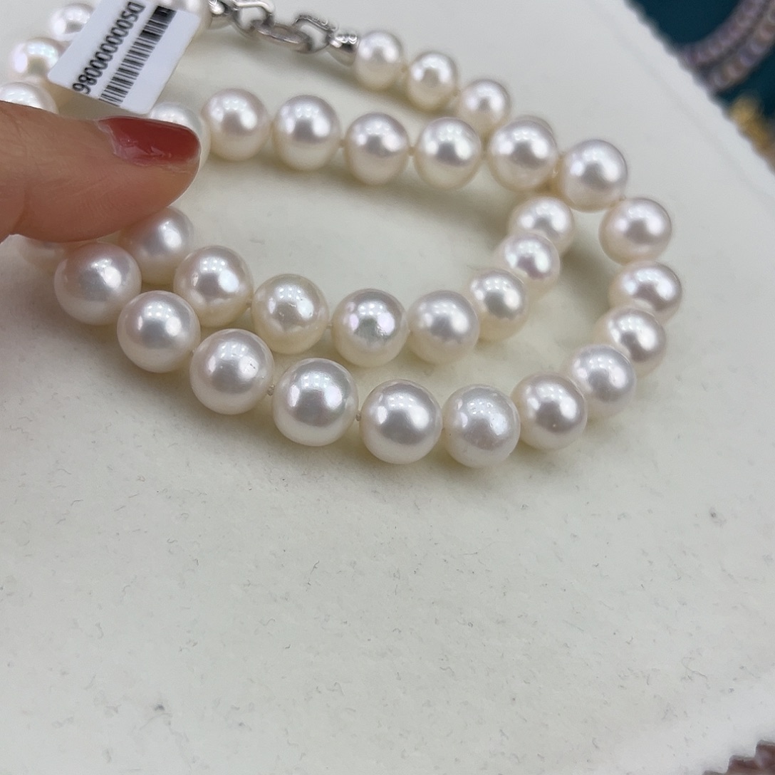 淡水珍珠银S925镶嵌颈饰➕10-11冷白