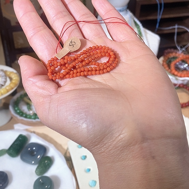 和田玉（糖玉）手链未镶嵌好