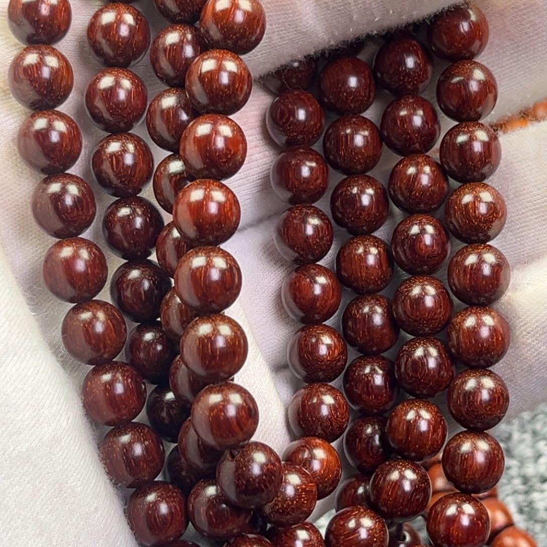 小叶紫檀手串/手链印度小叶紫檀高油高密0.8 中品