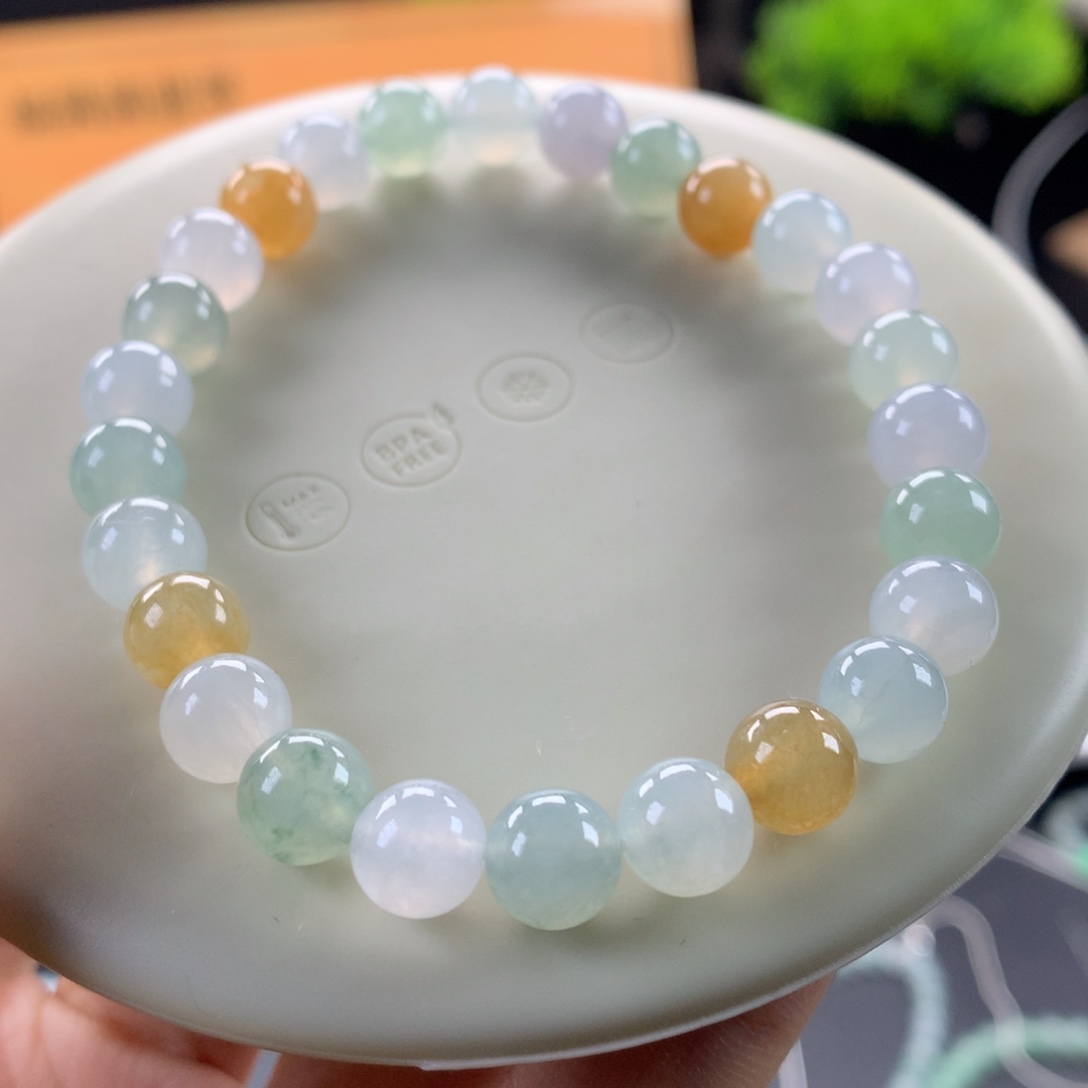 翡翠未镶嵌手链卡7.5