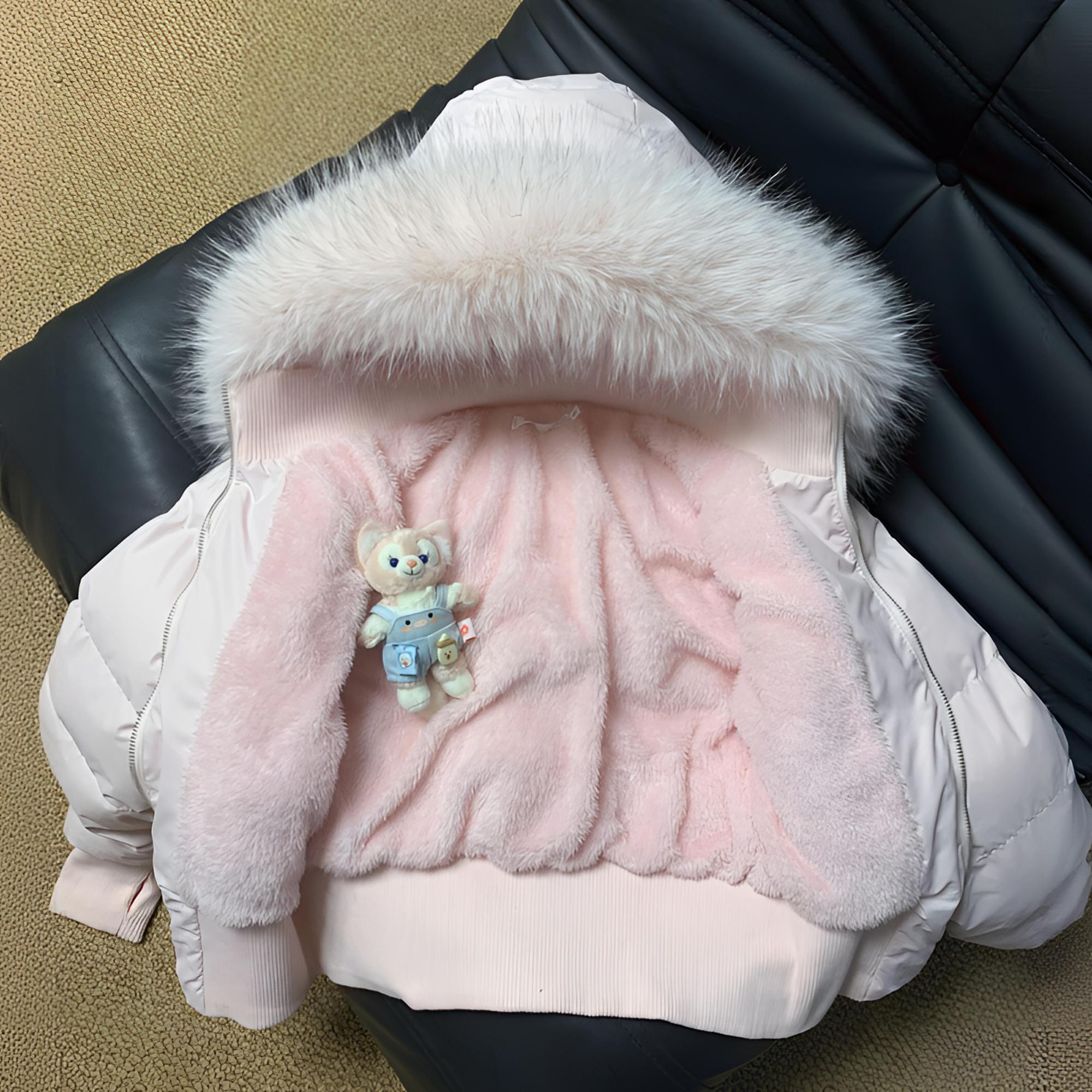 2025冬季新款修身显瘦棉服女加绒加厚小海鸥棉衣韩系小个子外套女