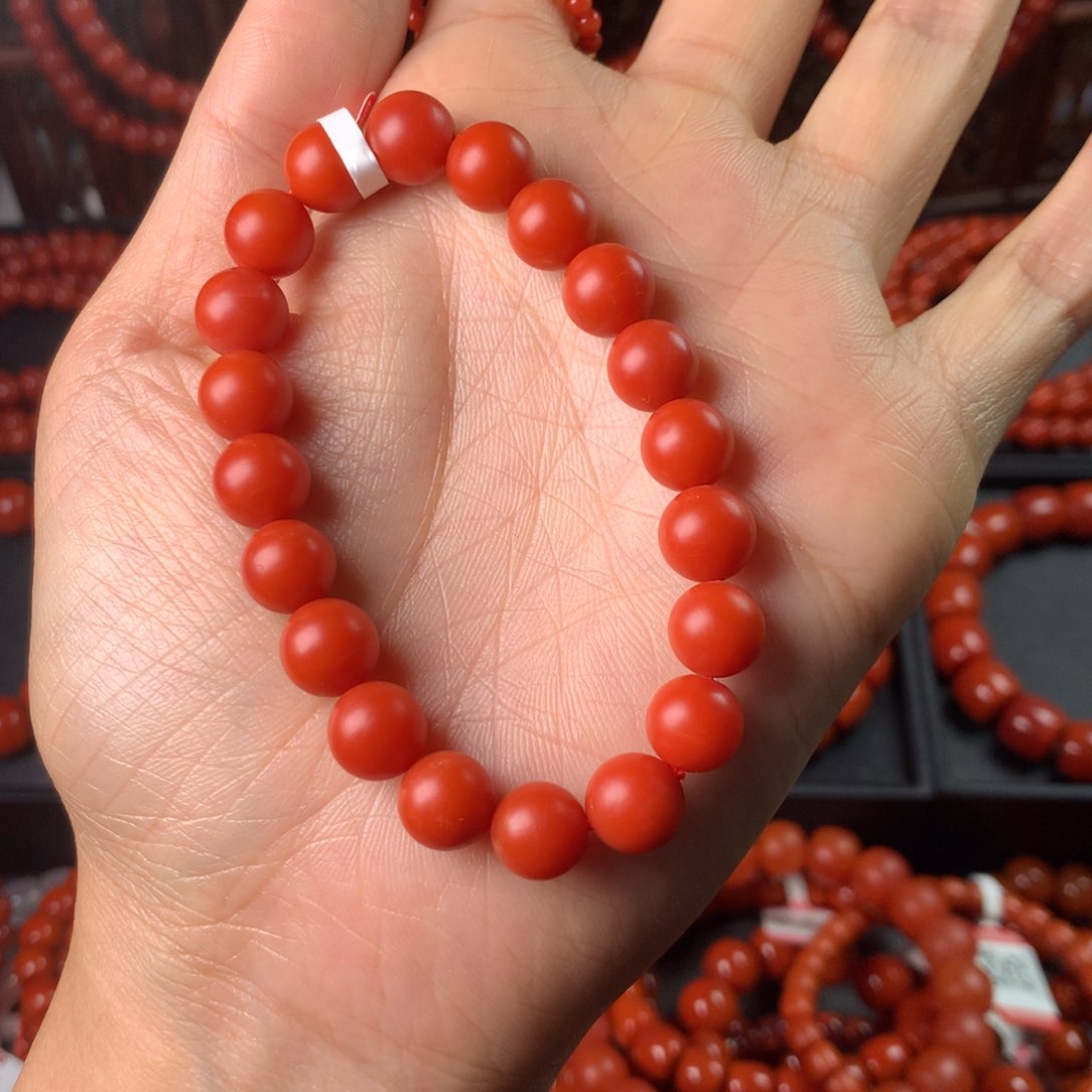 南红玛瑙手链未镶嵌9m手链糖