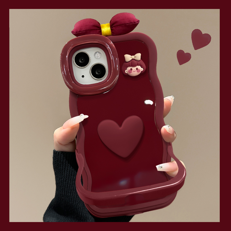 爱心女孩适用苹果17华为oppo/vivo小米iPhone16板凳双支架手机壳