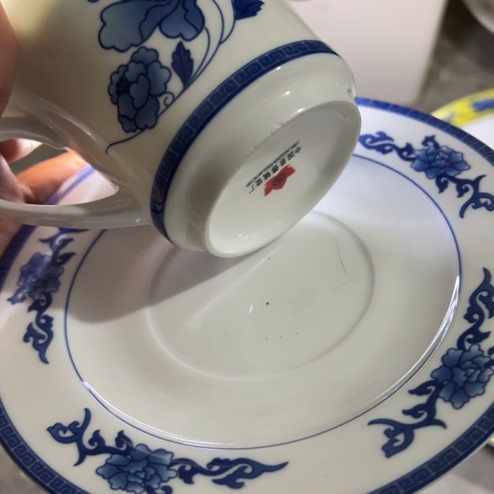 青韵咖啡杯陶瓷一个