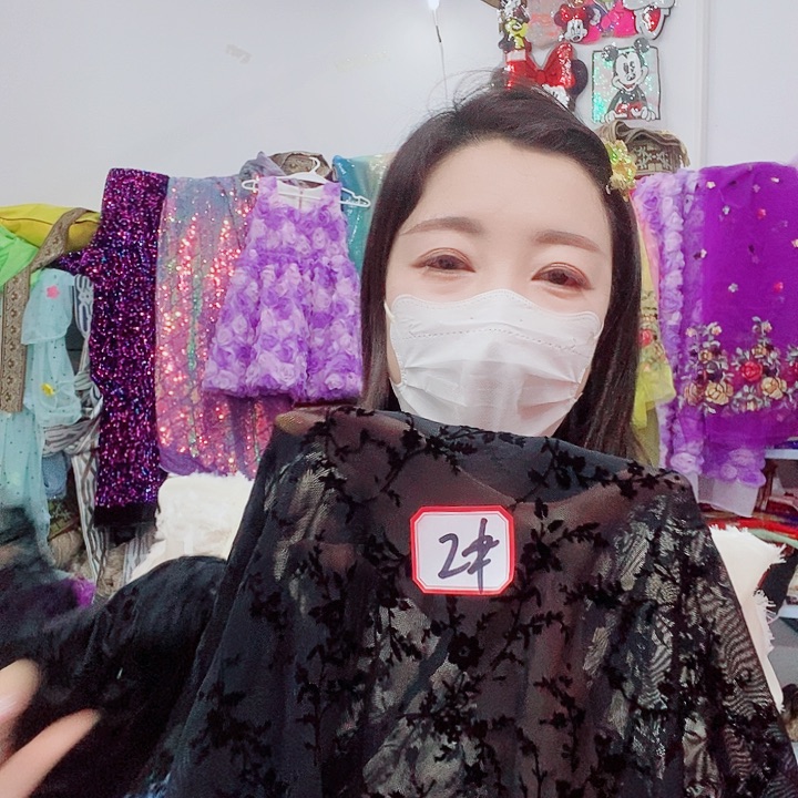 网纱黑色植绒网纱