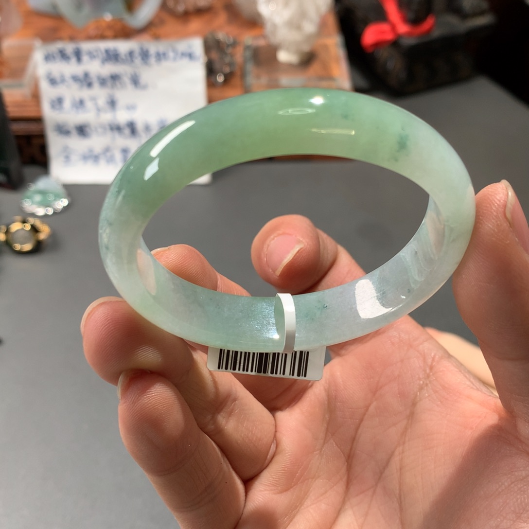 翡翠手镯未镶嵌52.5贵妃