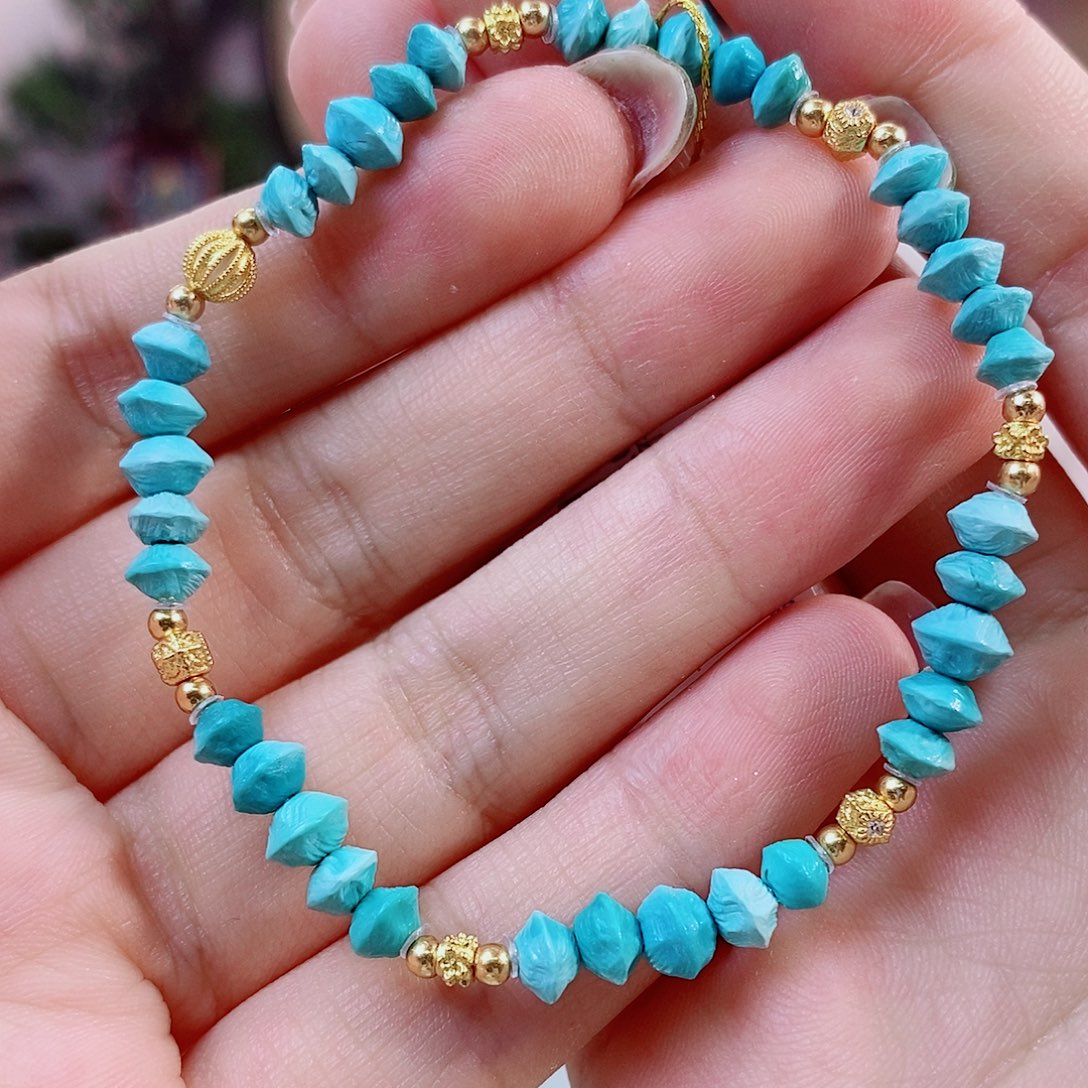 银S925镀金镶嵌绿松石珠宝奇石