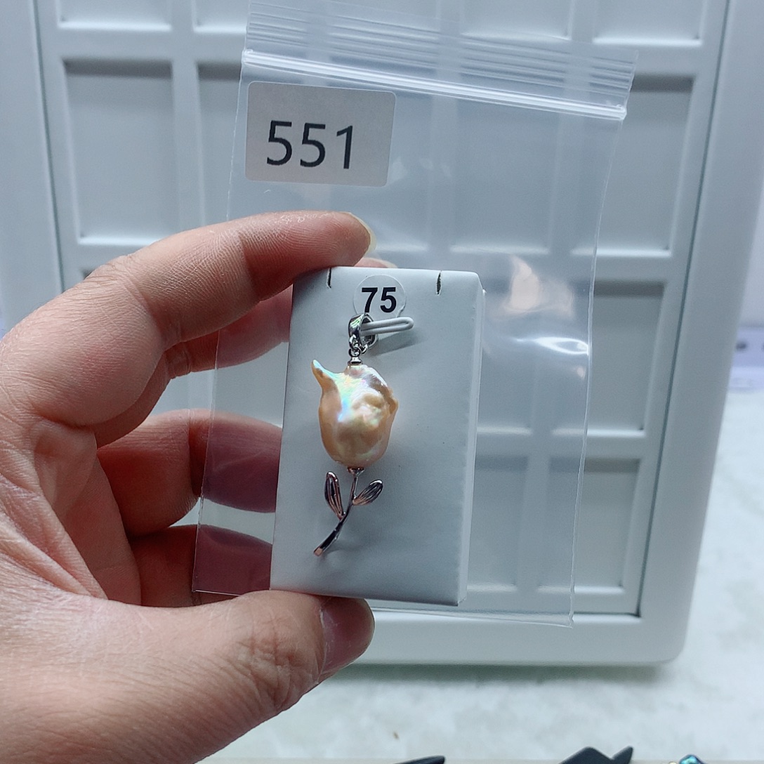 吊坠(不含链)合金淡水珍珠