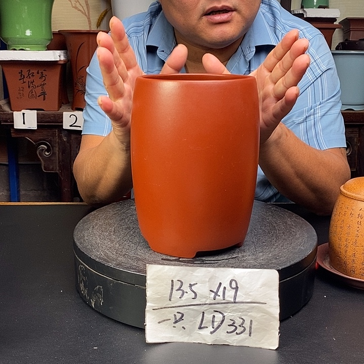 紫砂花盆货号一只LD331