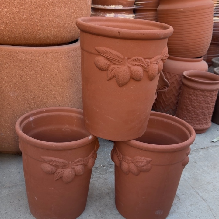 紫砂花盆口25高31宜兴紫砂瑕疵底部