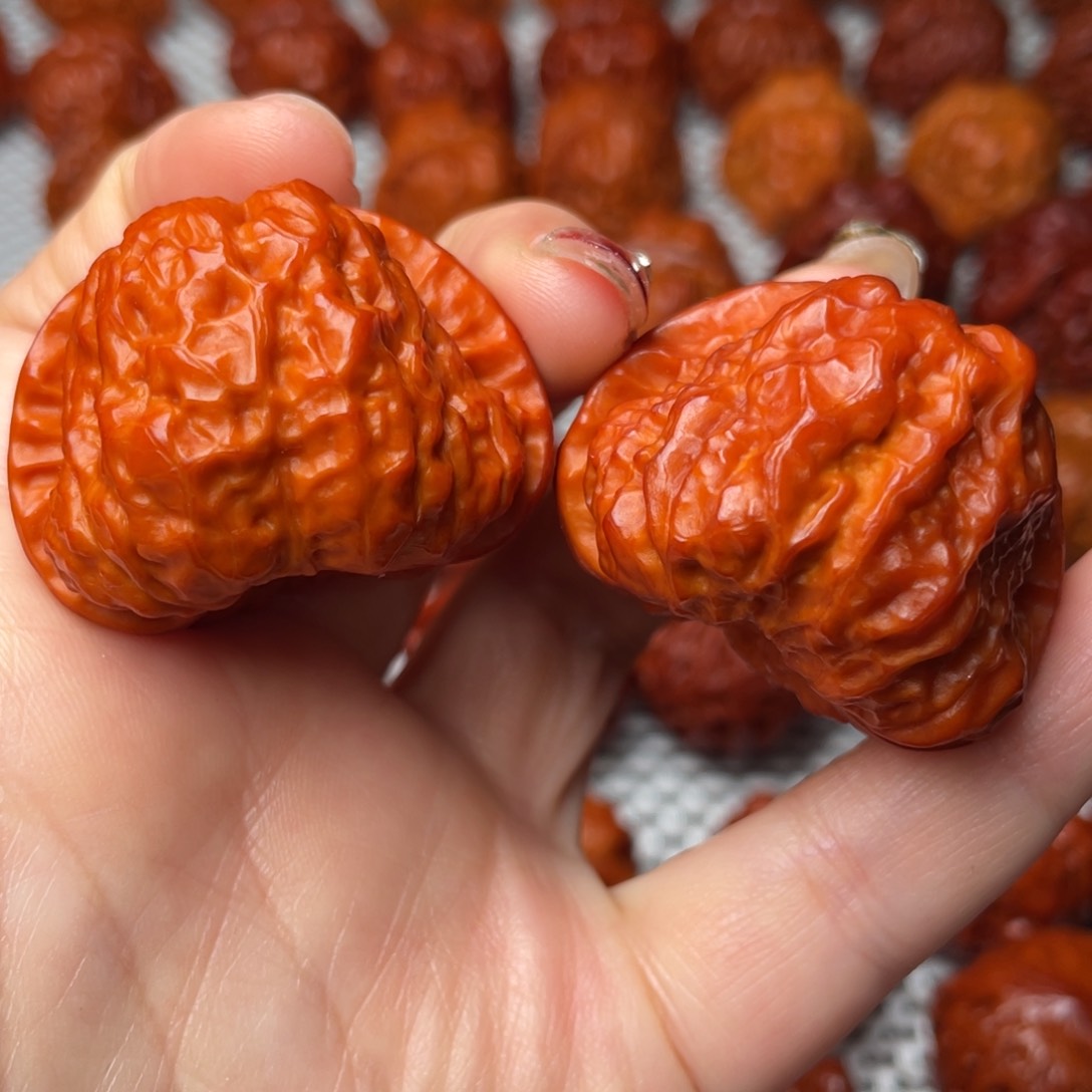 桃核吊坠文玩核桃 手把件 蛤蟆头 40