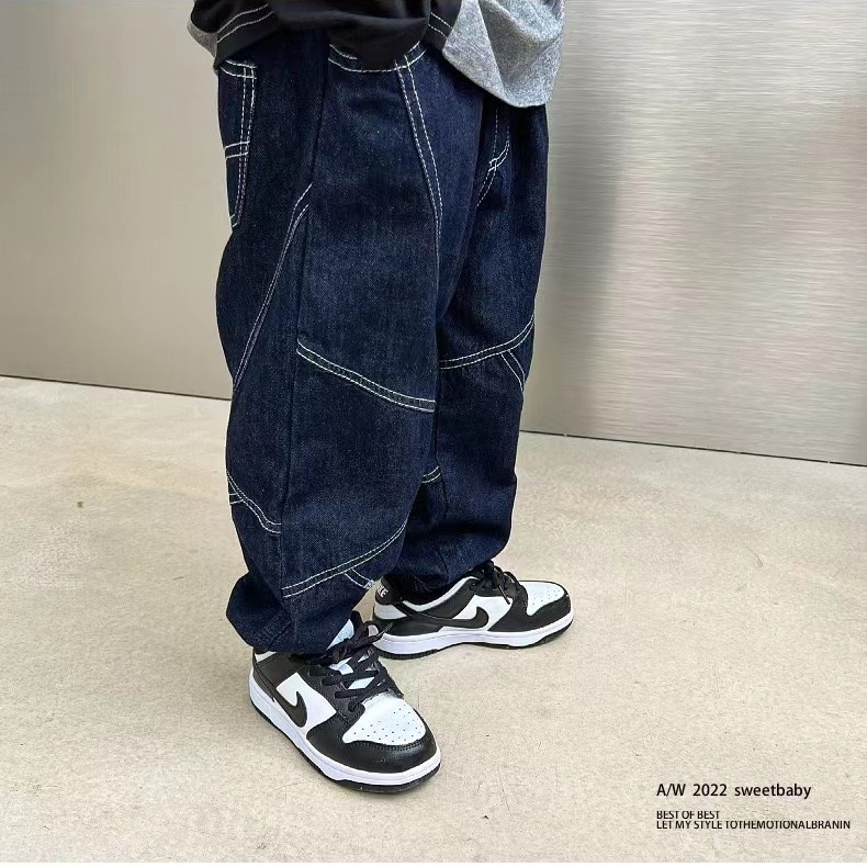 2010【分割线条】时尚儿童牛仔裤